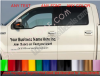 CUSTOM TEXT Work Truck Business Auto Door Decal Set